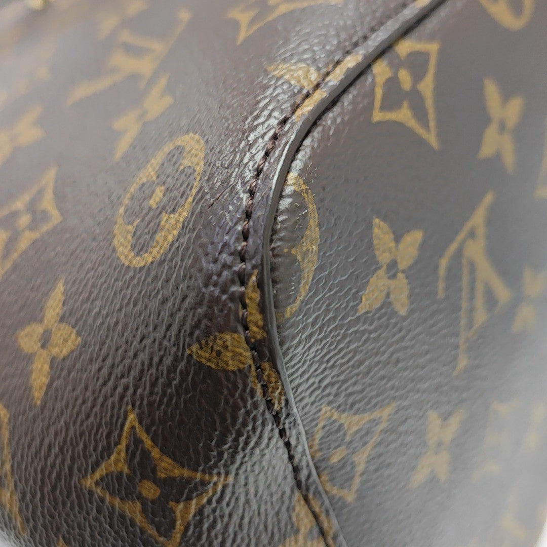 NÉONOÉ MM Monogram Coated Canvas Brown