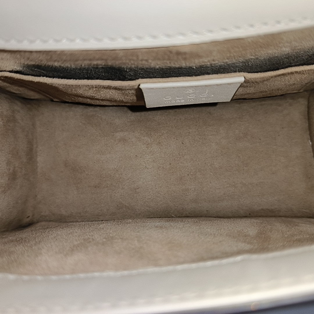 Sylvie Mini Calfskin White