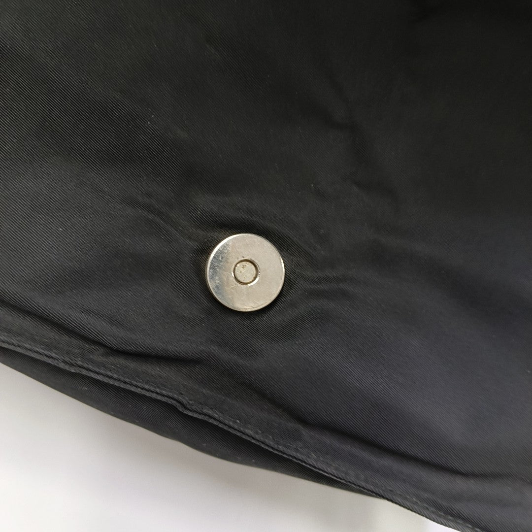 Nylon Shoulder Bag Black