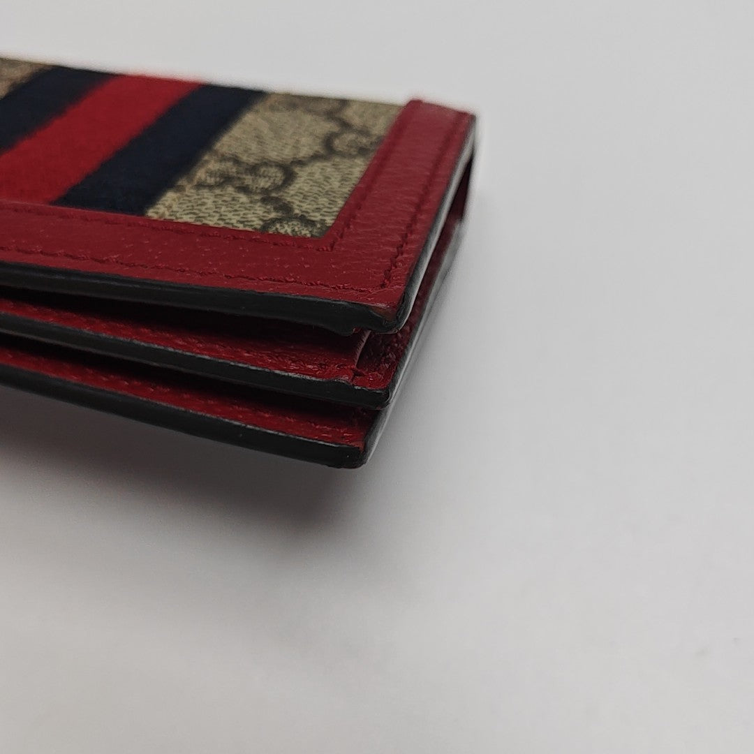 Queen Margaret Monogram Coated Canvas Beige Wallet