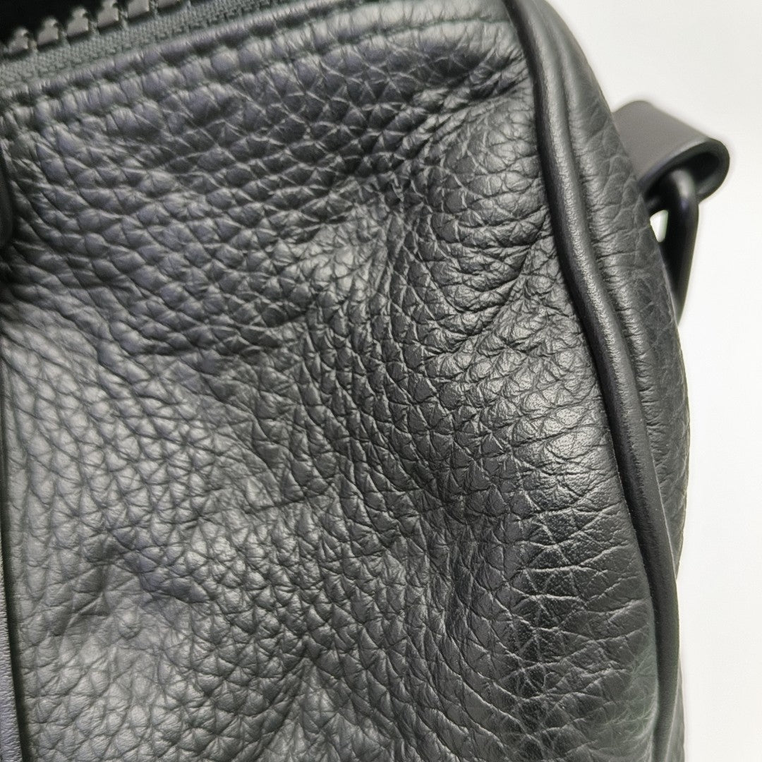 KEEPALL 25 Monogram Calfskin Black