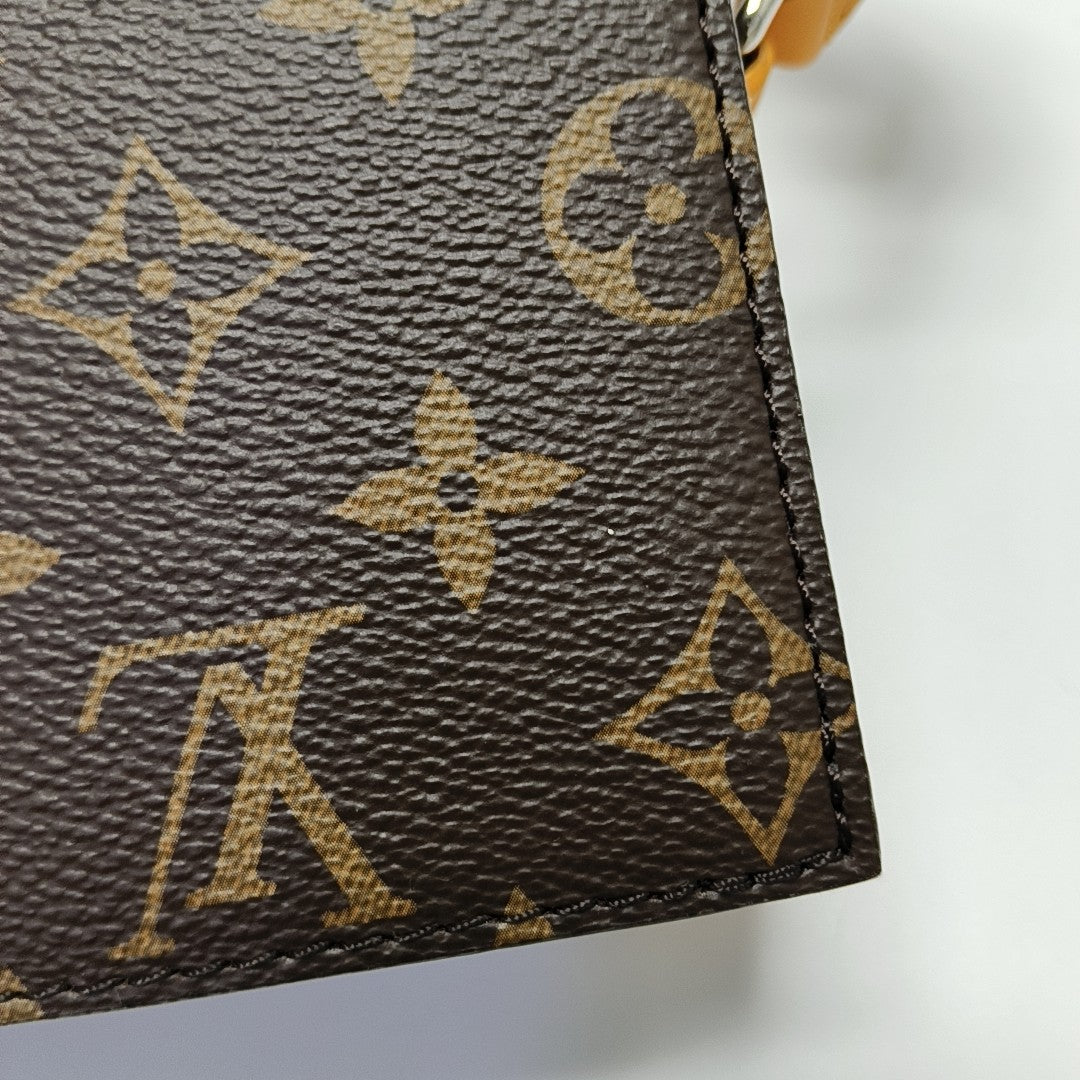 SOFT TRUNK Mini Monogram Coated Canvas Brown