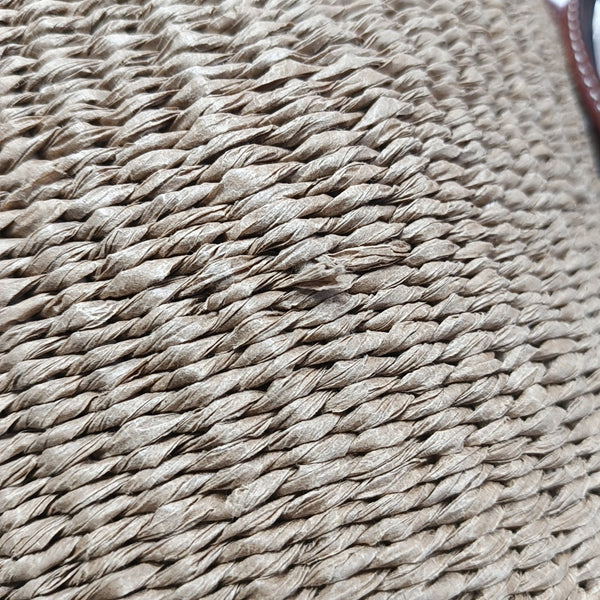 Woody Small Straw Beige