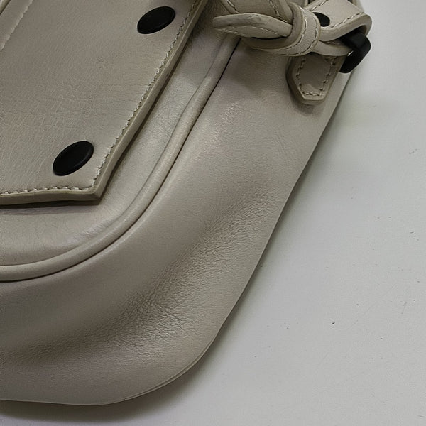 Calfskin Shoulder Bag White