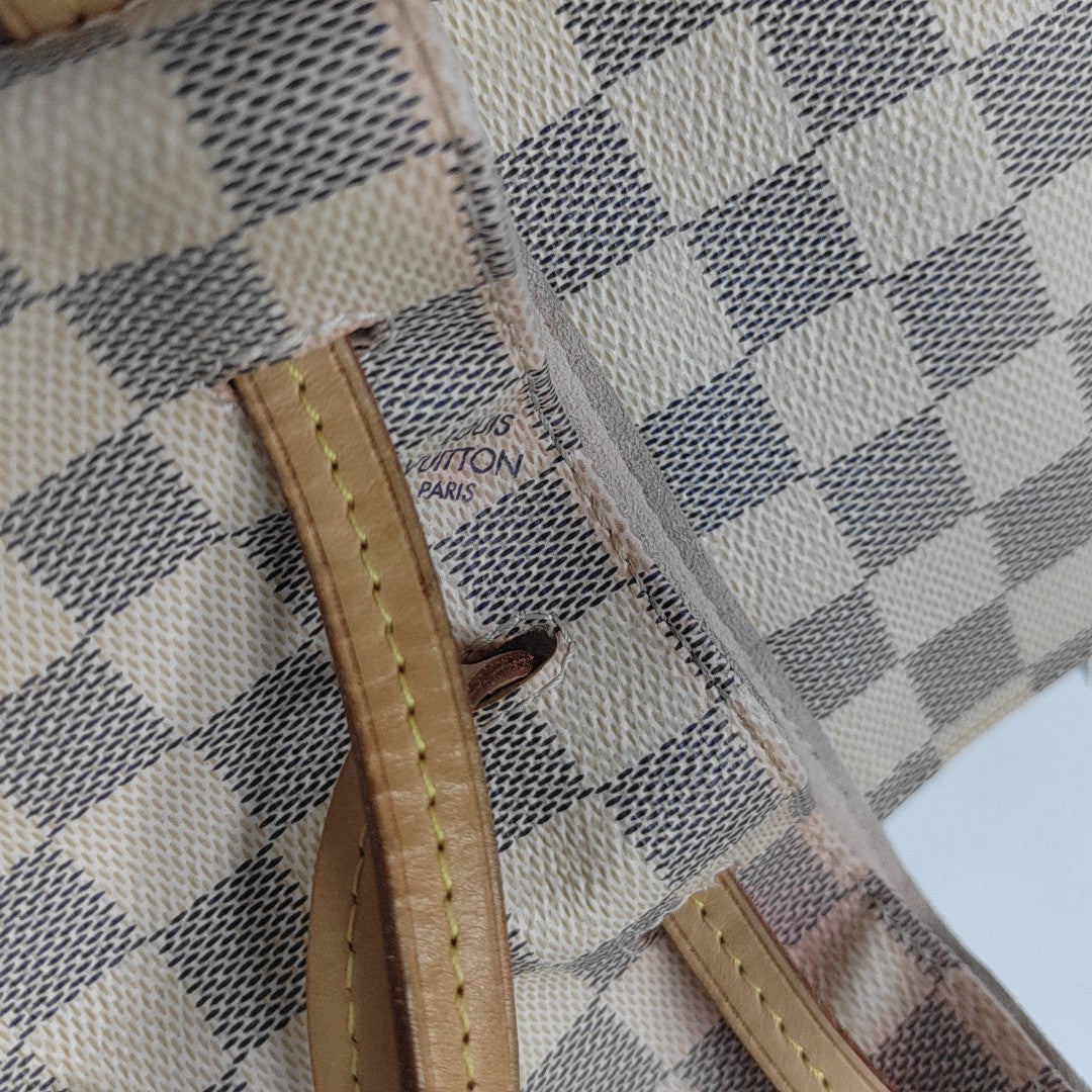 SPERONE BB Damier Azur Coated Canvas White