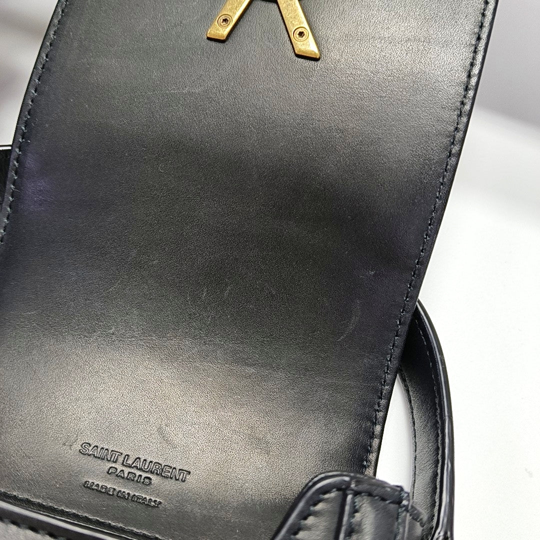 Authenticated pre-owned  SOLFERINO Mini Calfskin Black - Crossbody Bag at Looply