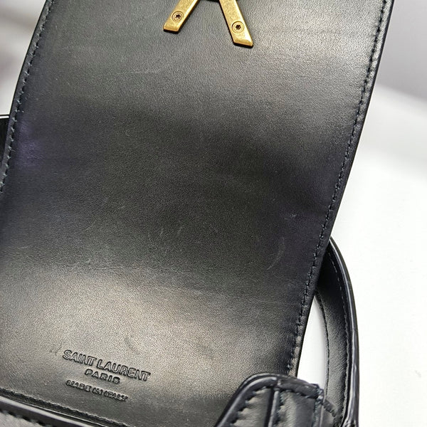 Authenticated pre-owned  SOLFERINO Mini Calfskin Black - Crossbody Bag at Looply