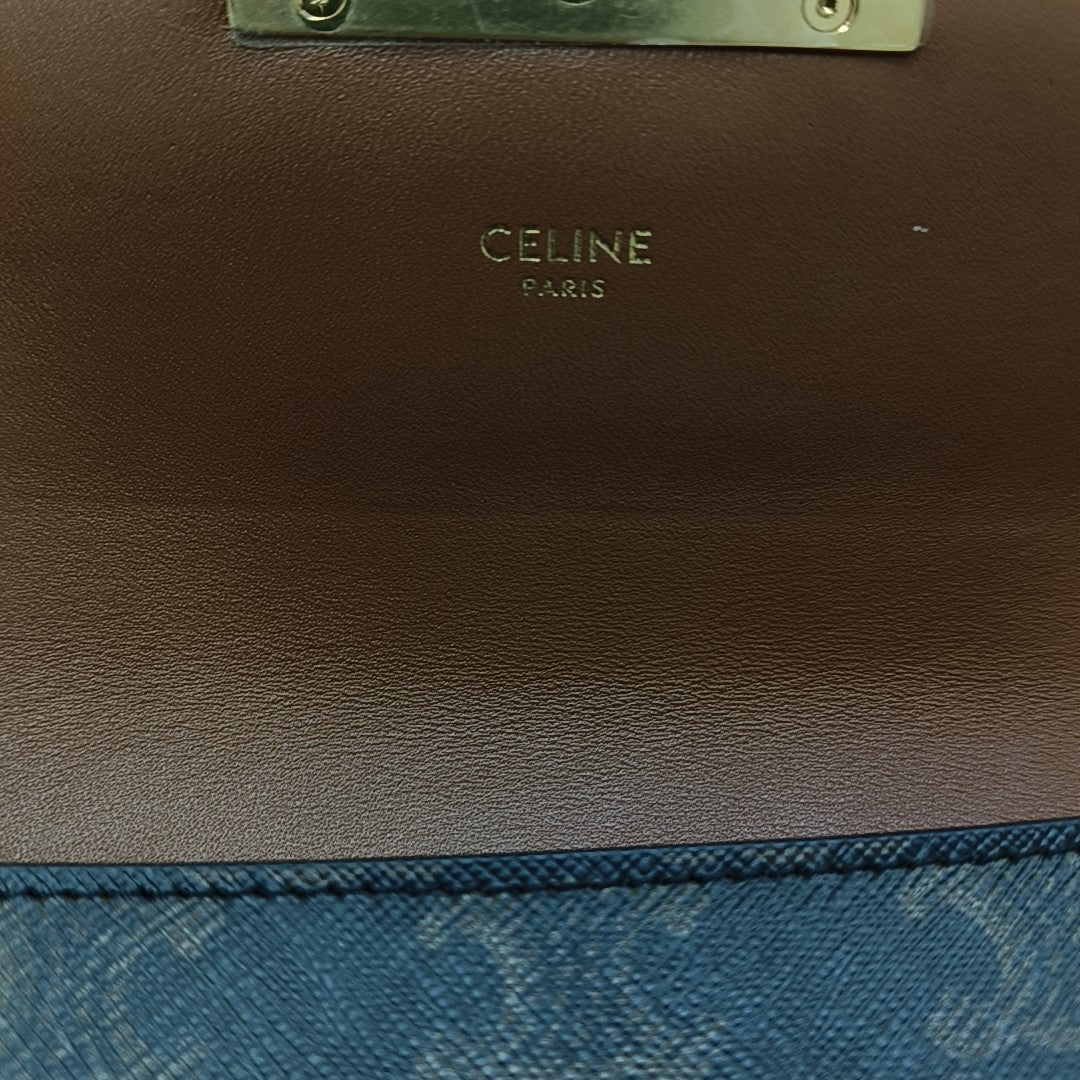 TRIOMPHE Small Coated Canvas Brown