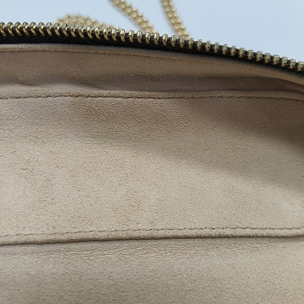 Coated Canvas Shoulder Bag Brown