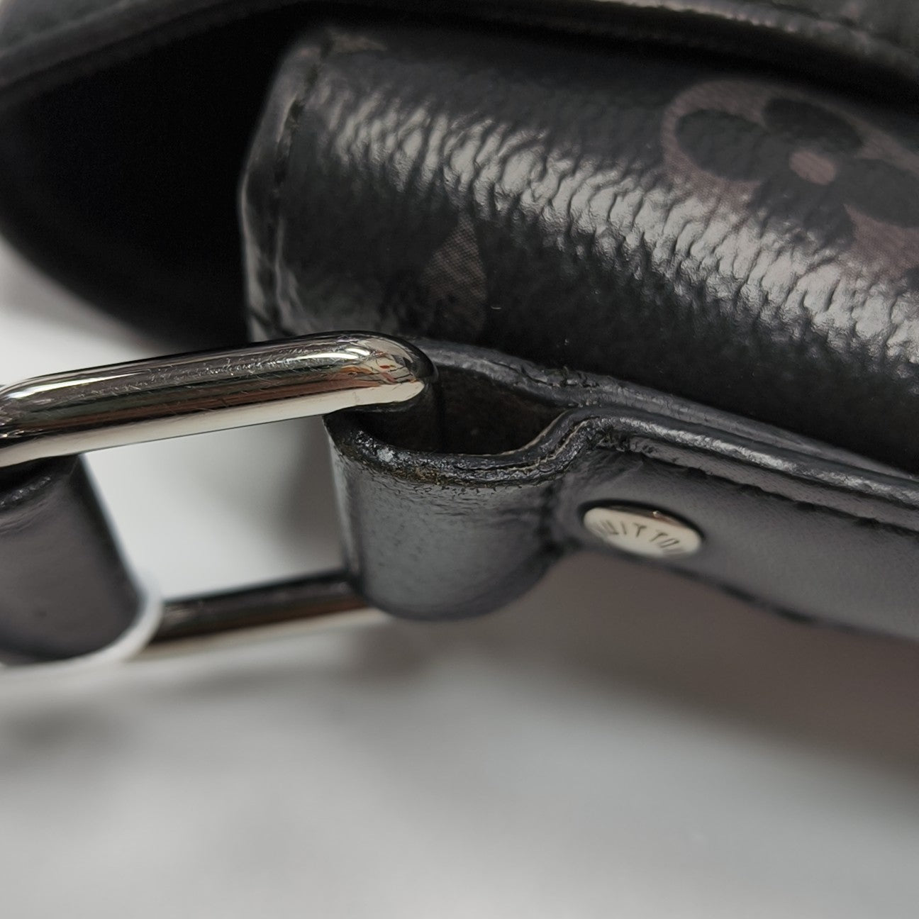 DISTRICT MM Monogram Coated Canvas Black