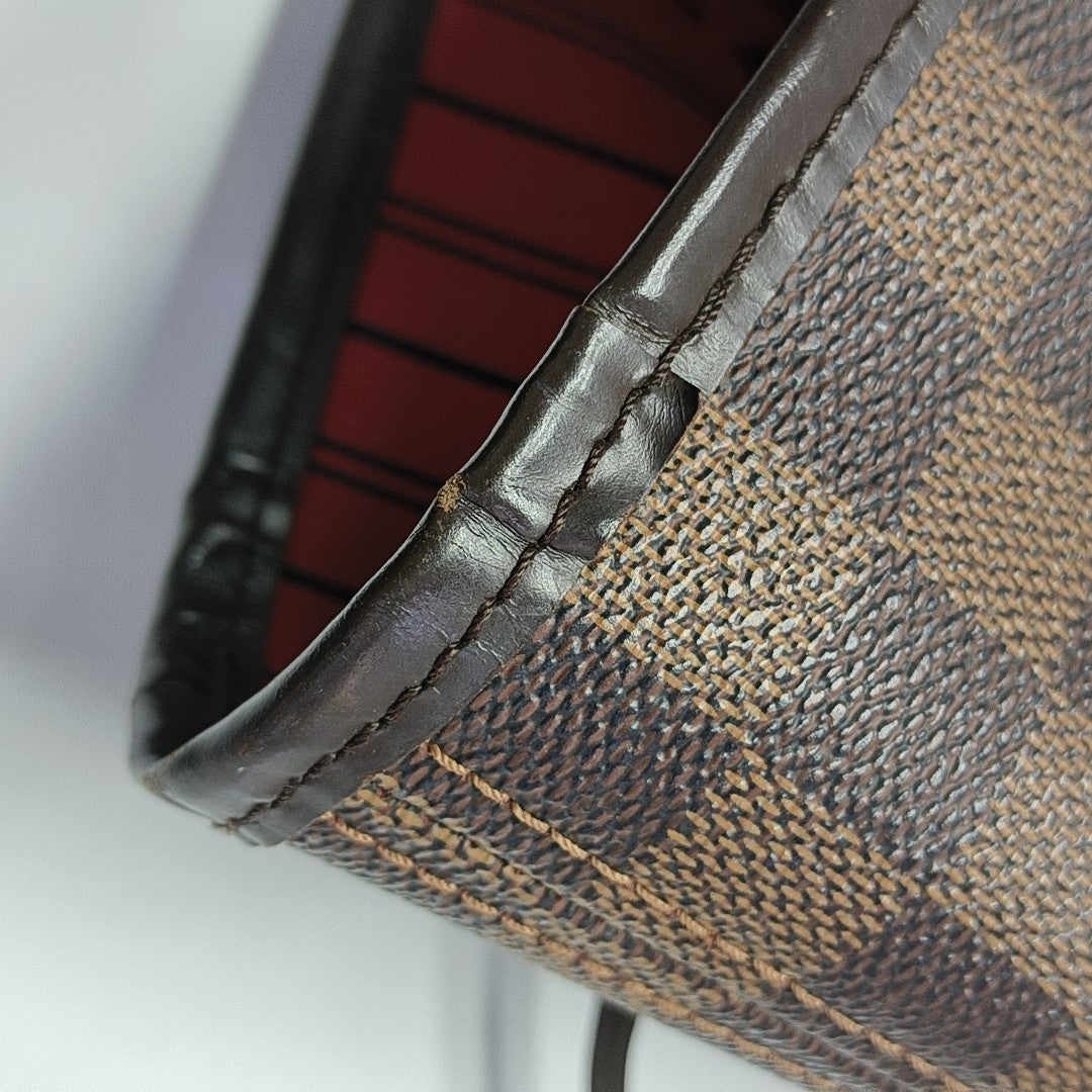 NEVERFULL MM Damier Ebene Coated Canvas Brown