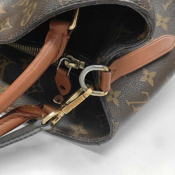 MONTAIGNE Monogram Coated Canvas Brown