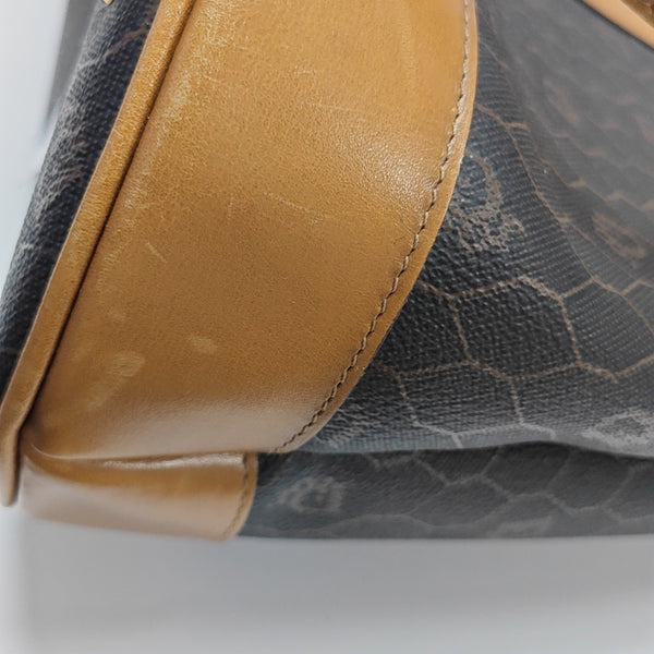 Oblique Coated Canvas Black