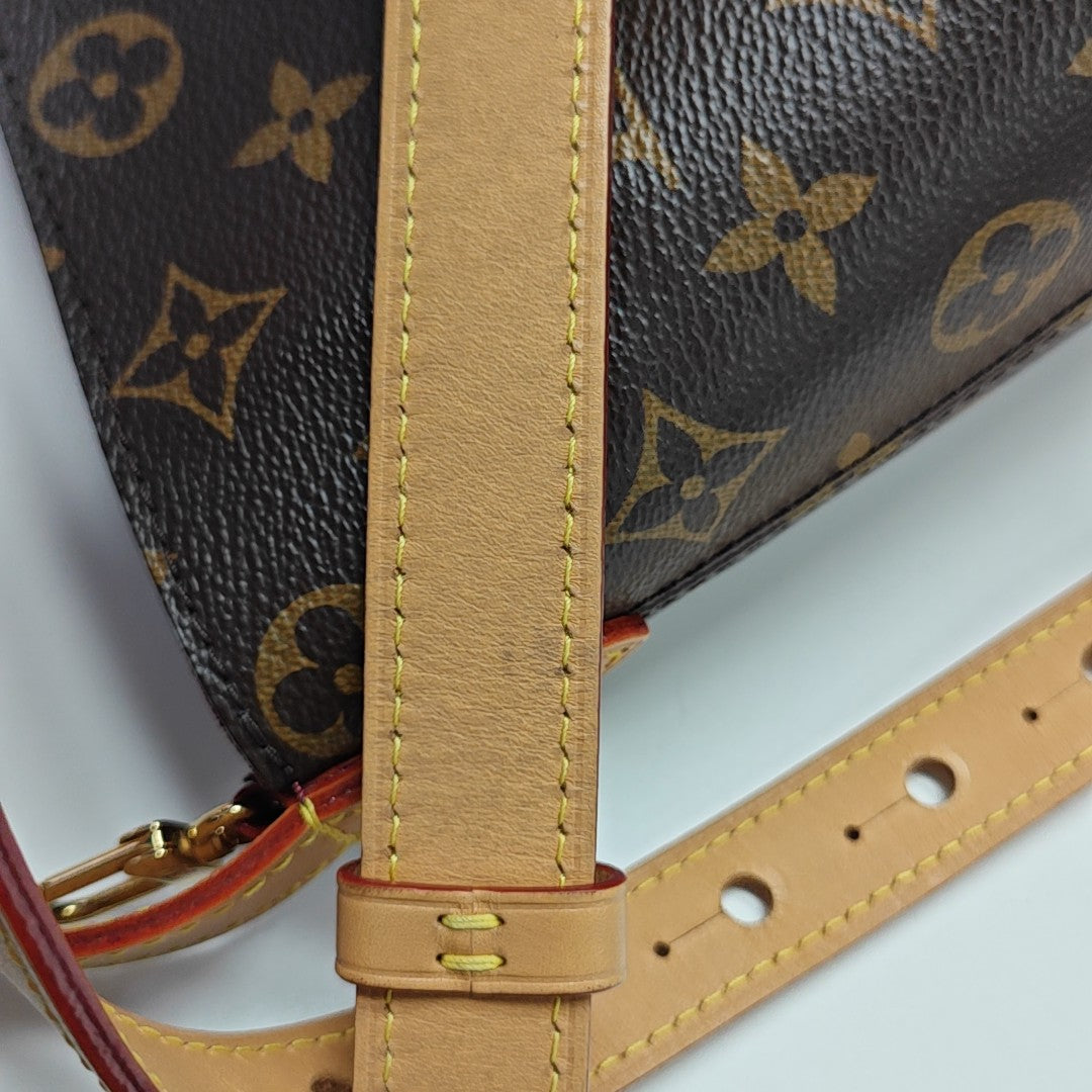 ALL IN Monogram Coated Canvas Brown