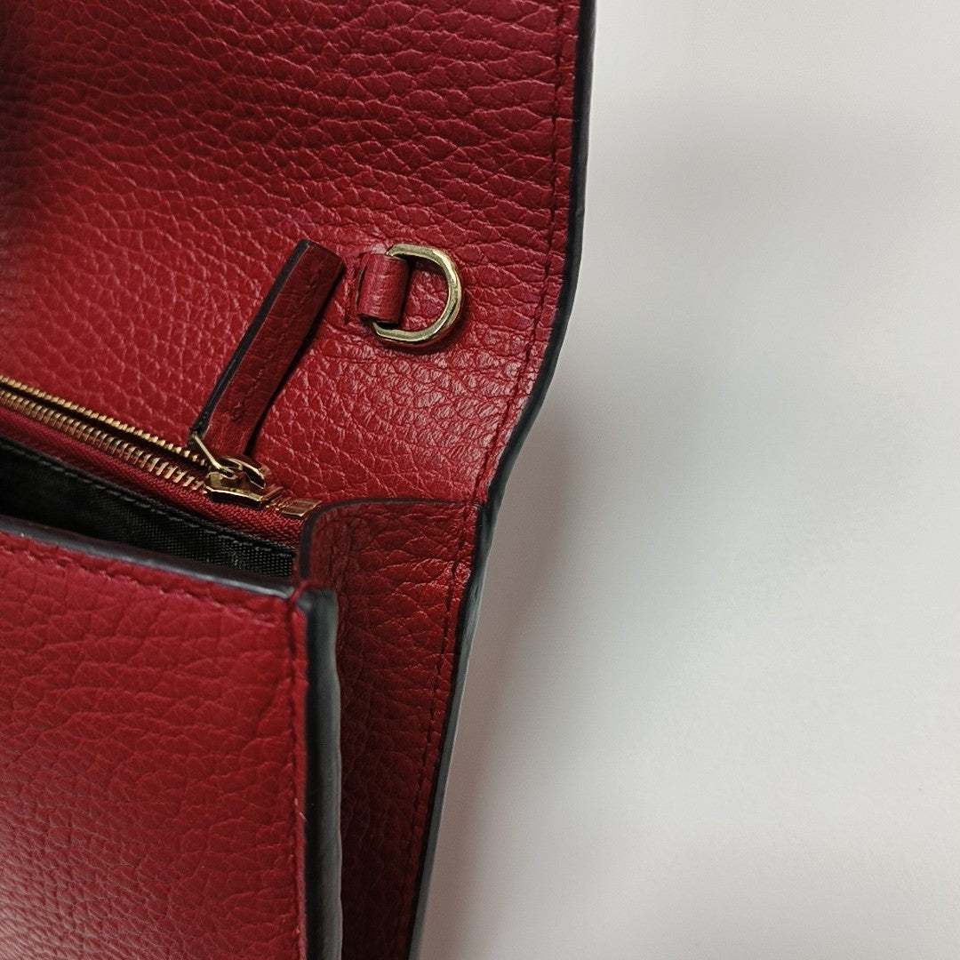 GG Marmont Super Mini Calfskin Red