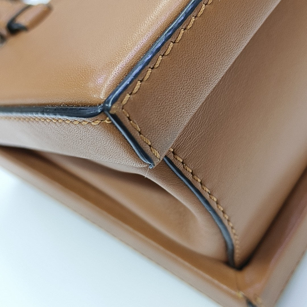 Postal Small Calfskin Brown