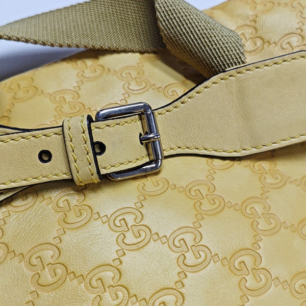 Monogram Calfskin Shoulder Bag Yellow