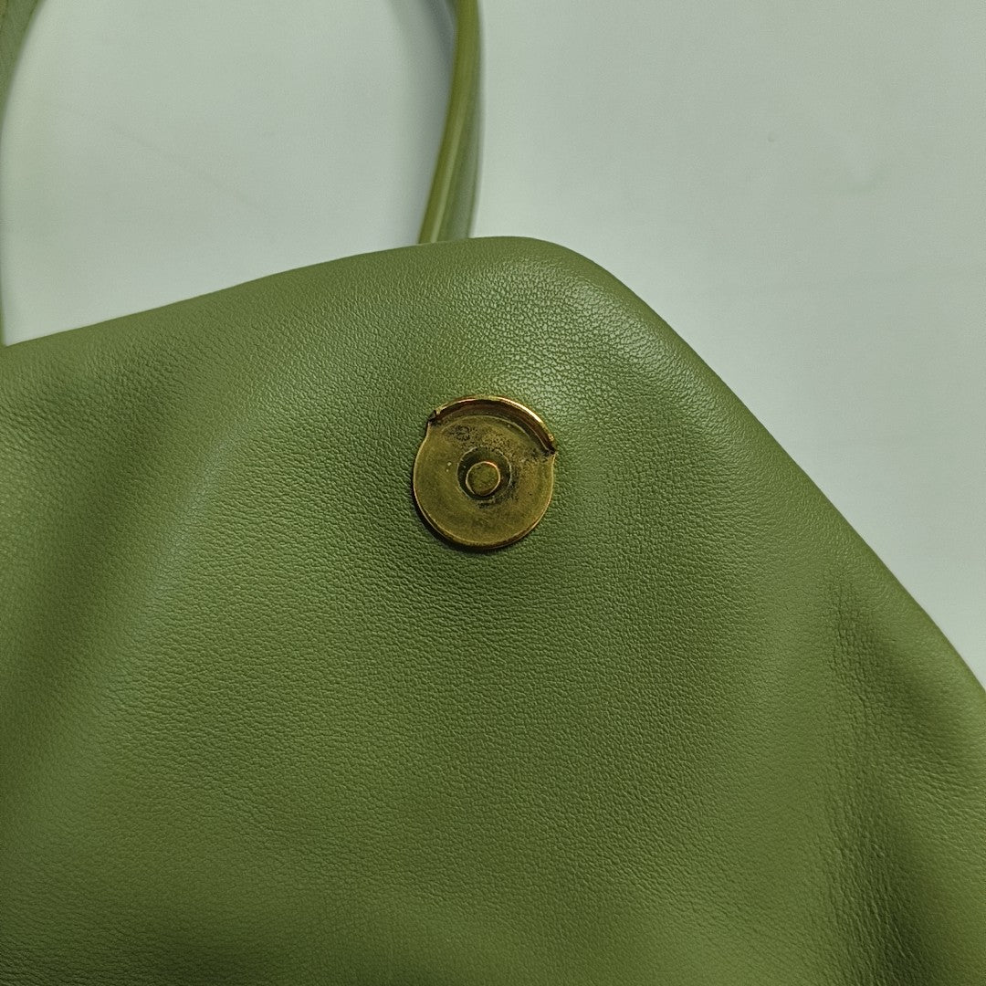 PUFFER Mini Chevron Lambskin Green