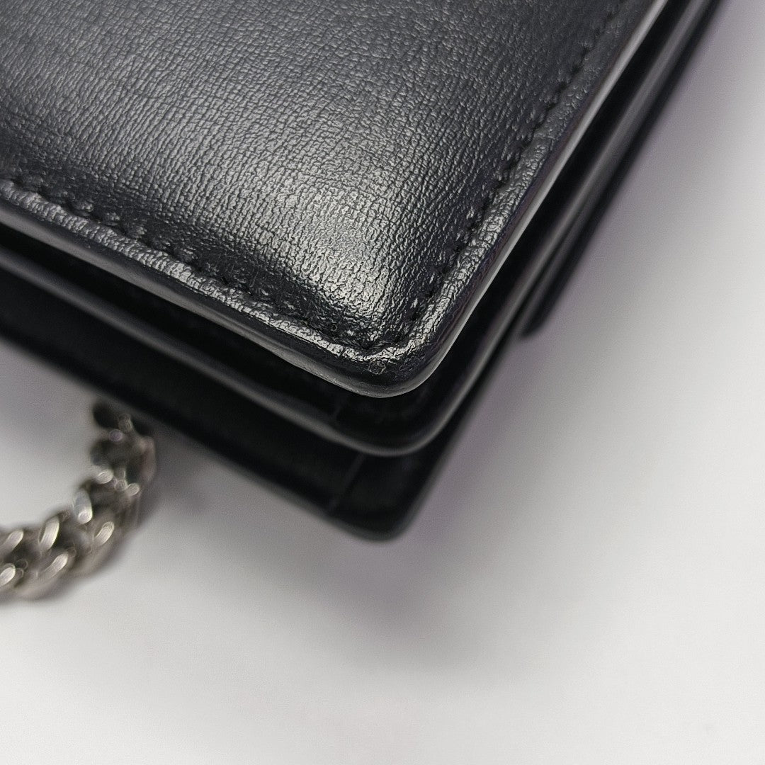 SUNSET Medium Calfskin Black