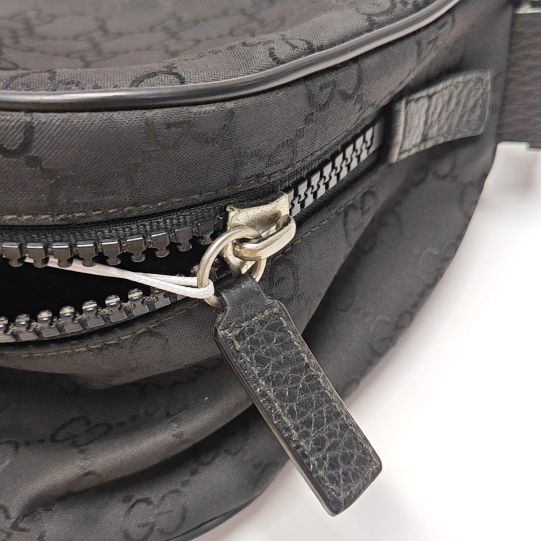 Monogram Canvas Belt Bag Black