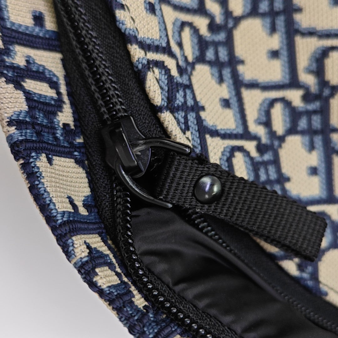 Diortravel Oblique Canvas Blue