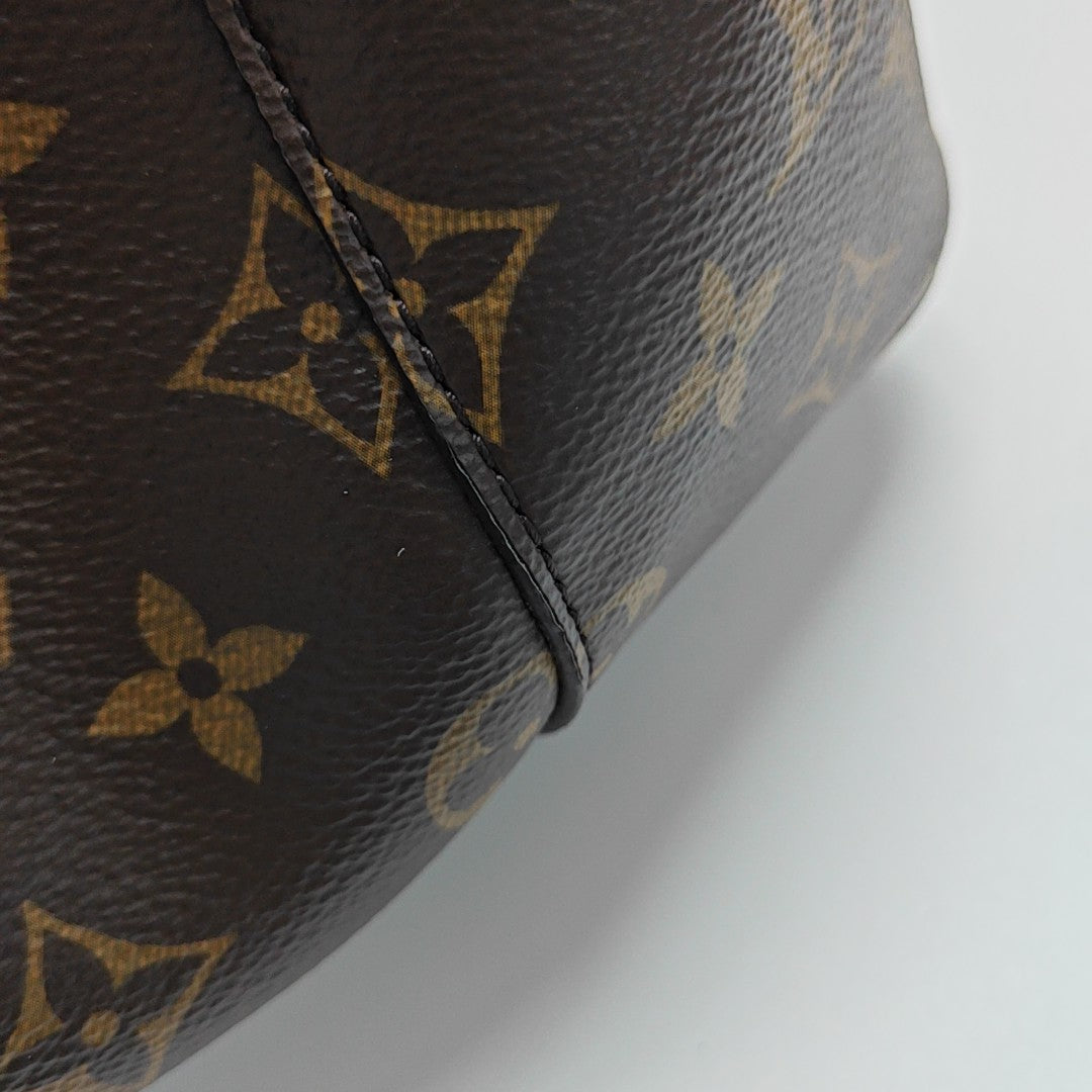 NÉONOÉ MM Monogram Coated Canvas Brown