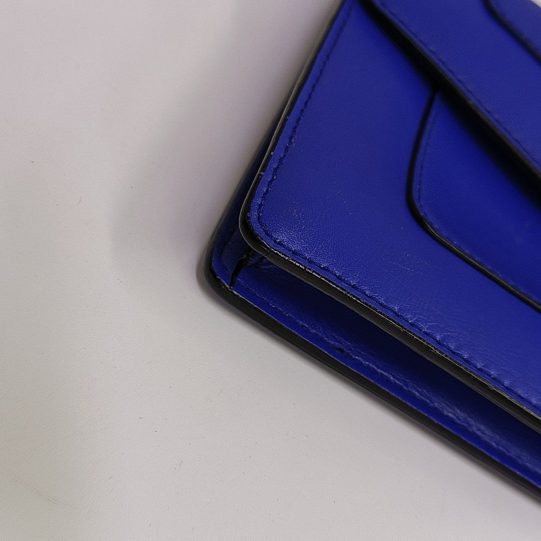 SERPENTI FOREVER Calfskin Blue Wallet