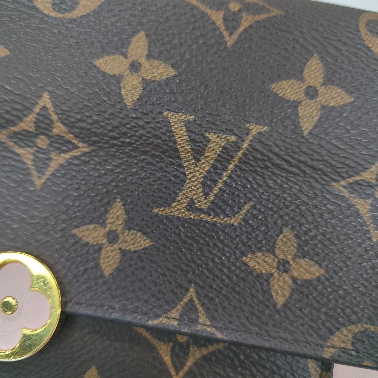 FLORE Monogram Coated Canvas Brown