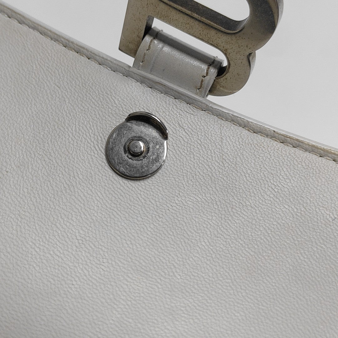 Hourglass S Calfskin White