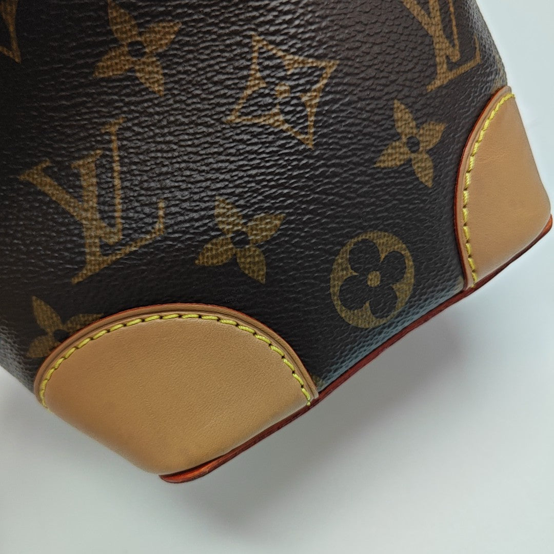 NOÉ Mini Monogram Coated Canvas Brown
