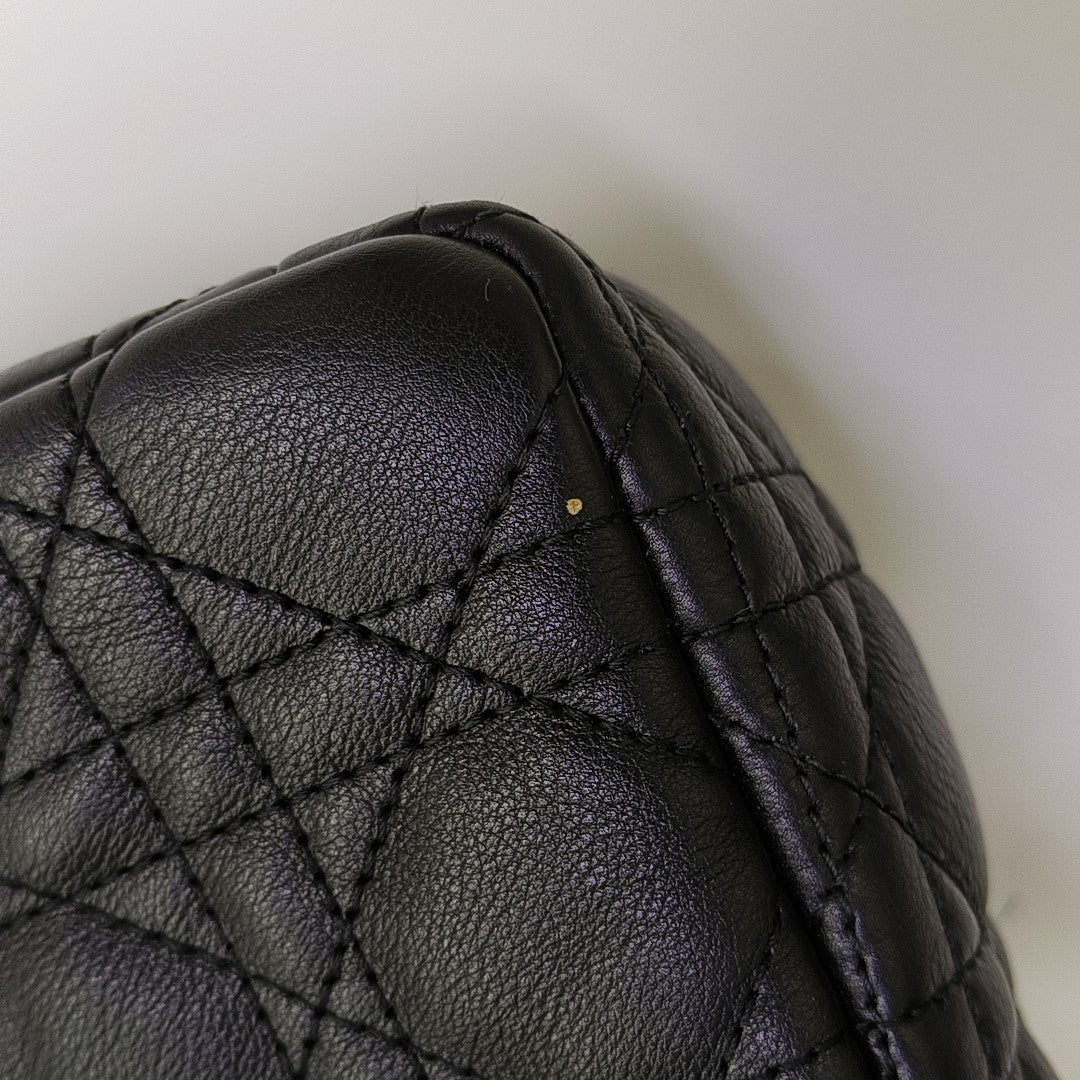 Dior Caro Small Cannage Calfskin Black
