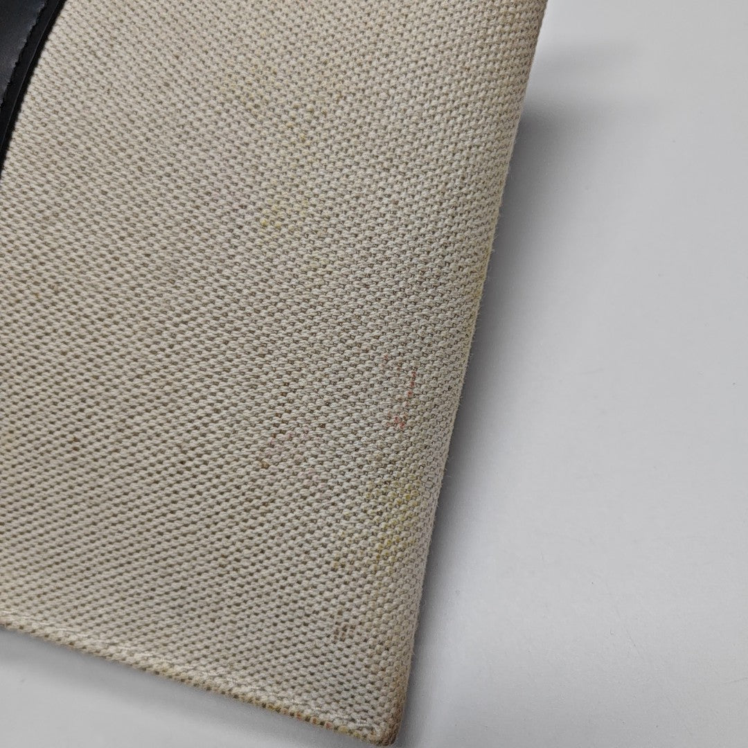 Navy Mini Canvas White