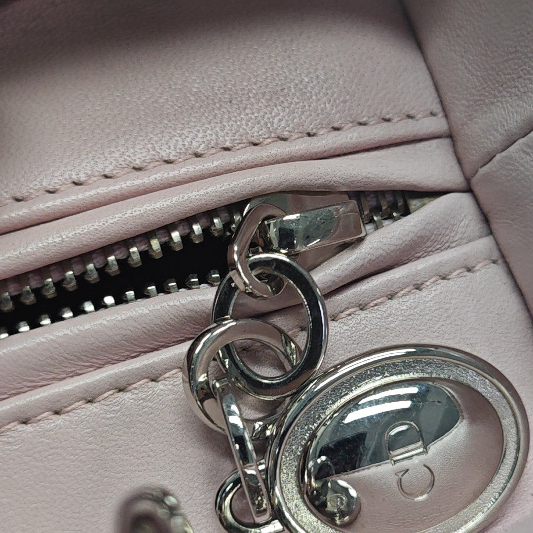 Lady Dior Medium Cannage Lambskin Red