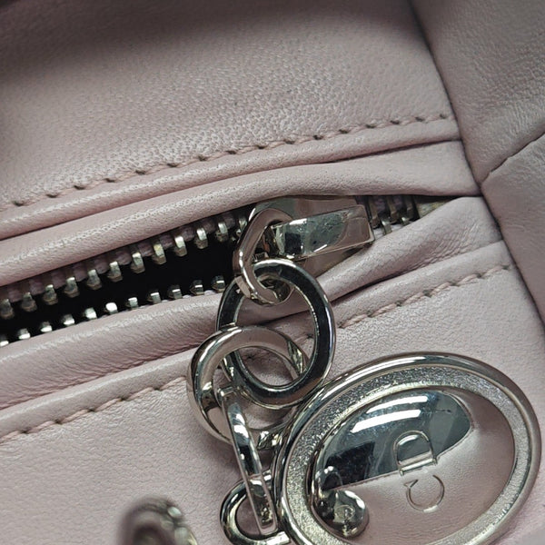 Lady Dior Medium Cannage Lambskin Red