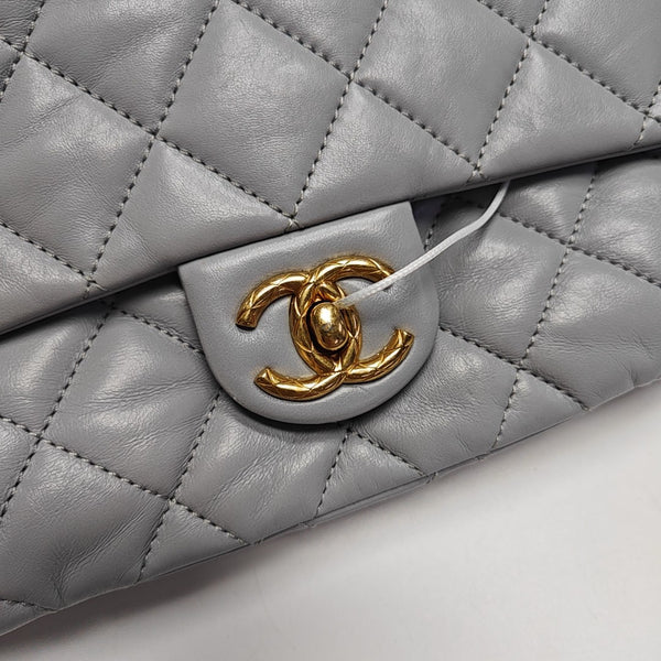 CLASSIC FLAP Mini Quilted Lambskin Gray
