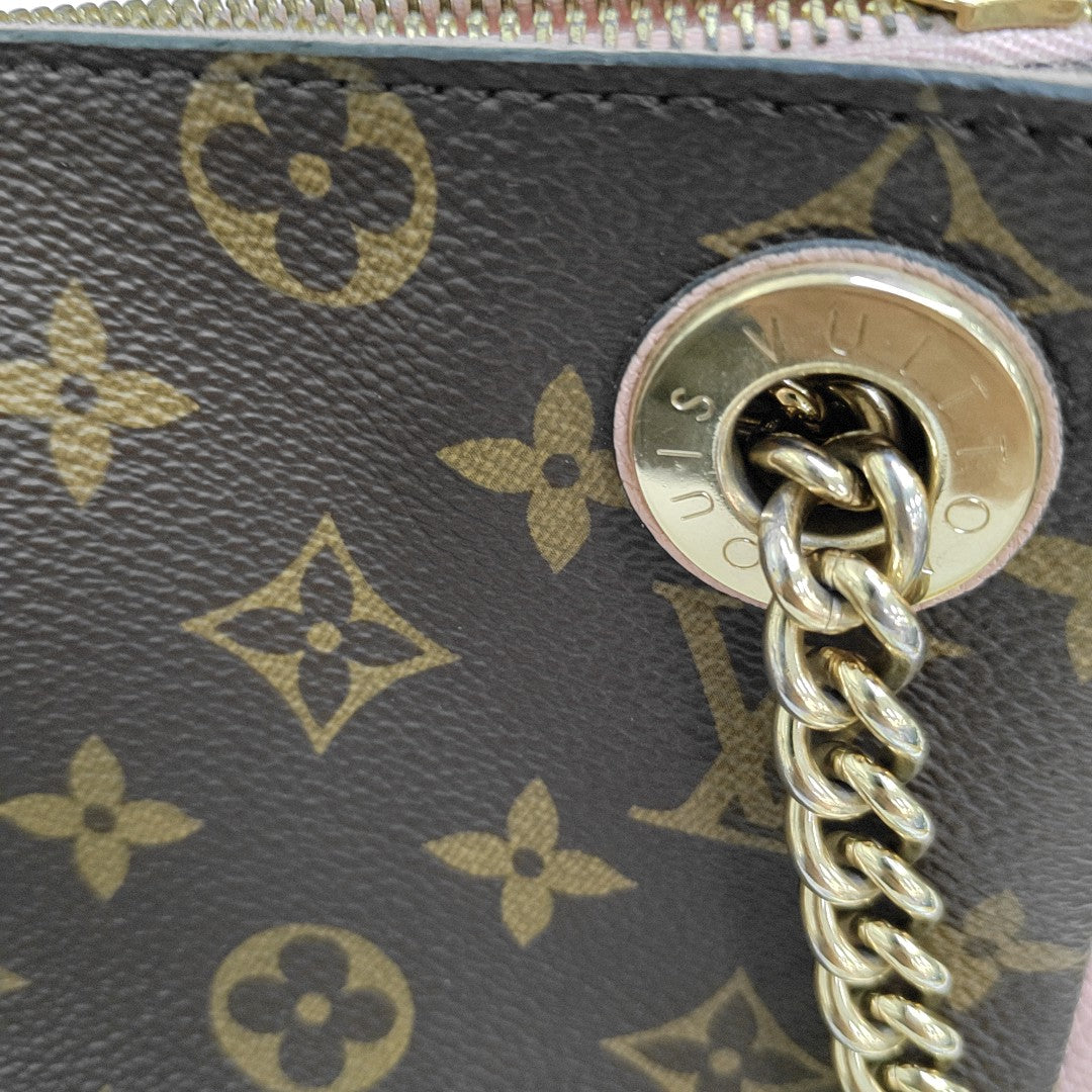 SURENE BB Monogram Coated Canvas Brown