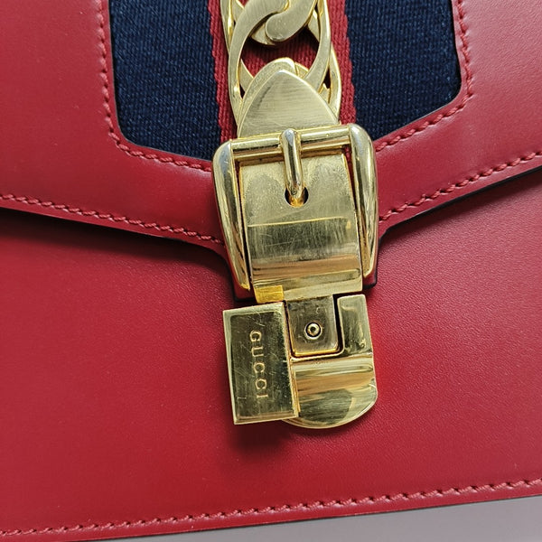Sylvie Small Calfskin Red