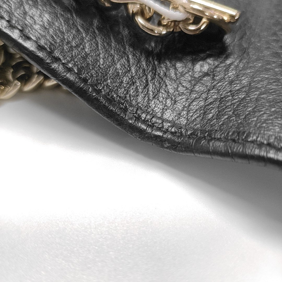 Interlocking G Small Calfskin Black