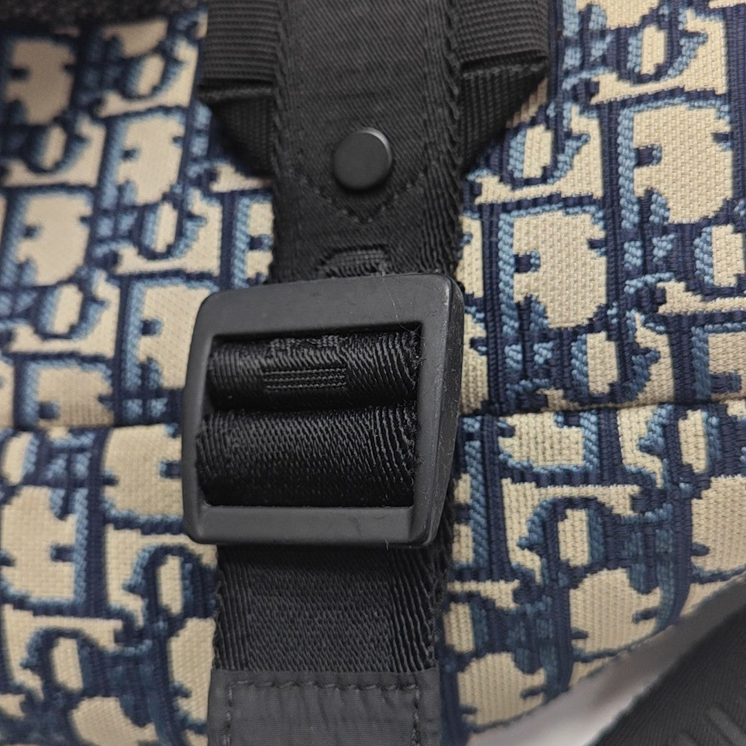 Diortravel Oblique Canvas Blue