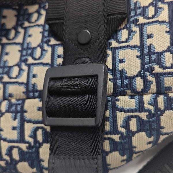 Diortravel Oblique Canvas Blue