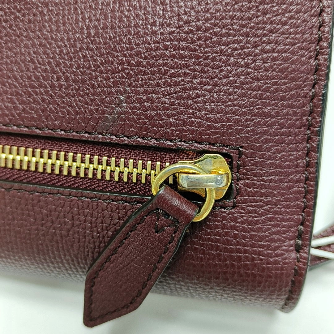 Authenticated pre-owned  Macken Small Patchwork Burgundy - Crossbody Bag at Looply