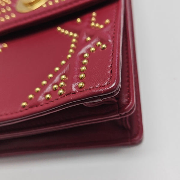 Diorama Cannage Calfskin Red