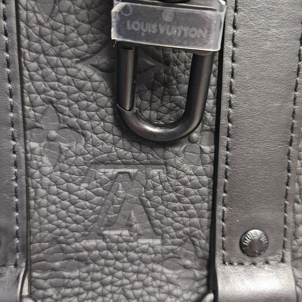 KEEPALL 25 Monogram Calfskin Black