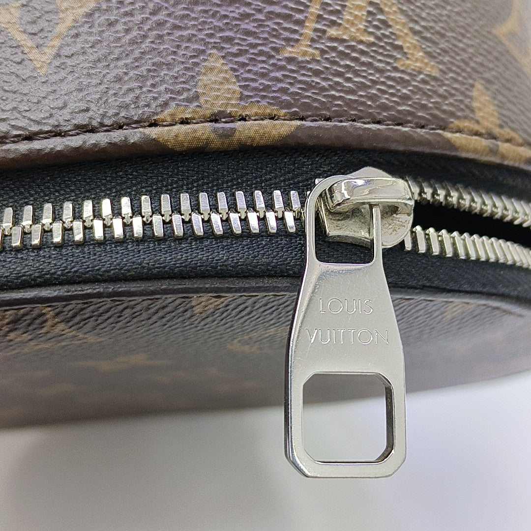 Monogram Coated Canvas Top Handle Bag Brown