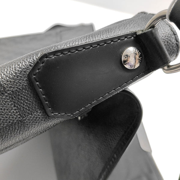 DISTRICT GM Damier Graphite Coated Canvas Black