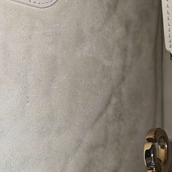 Toujours Medium Cannage Calfskin White