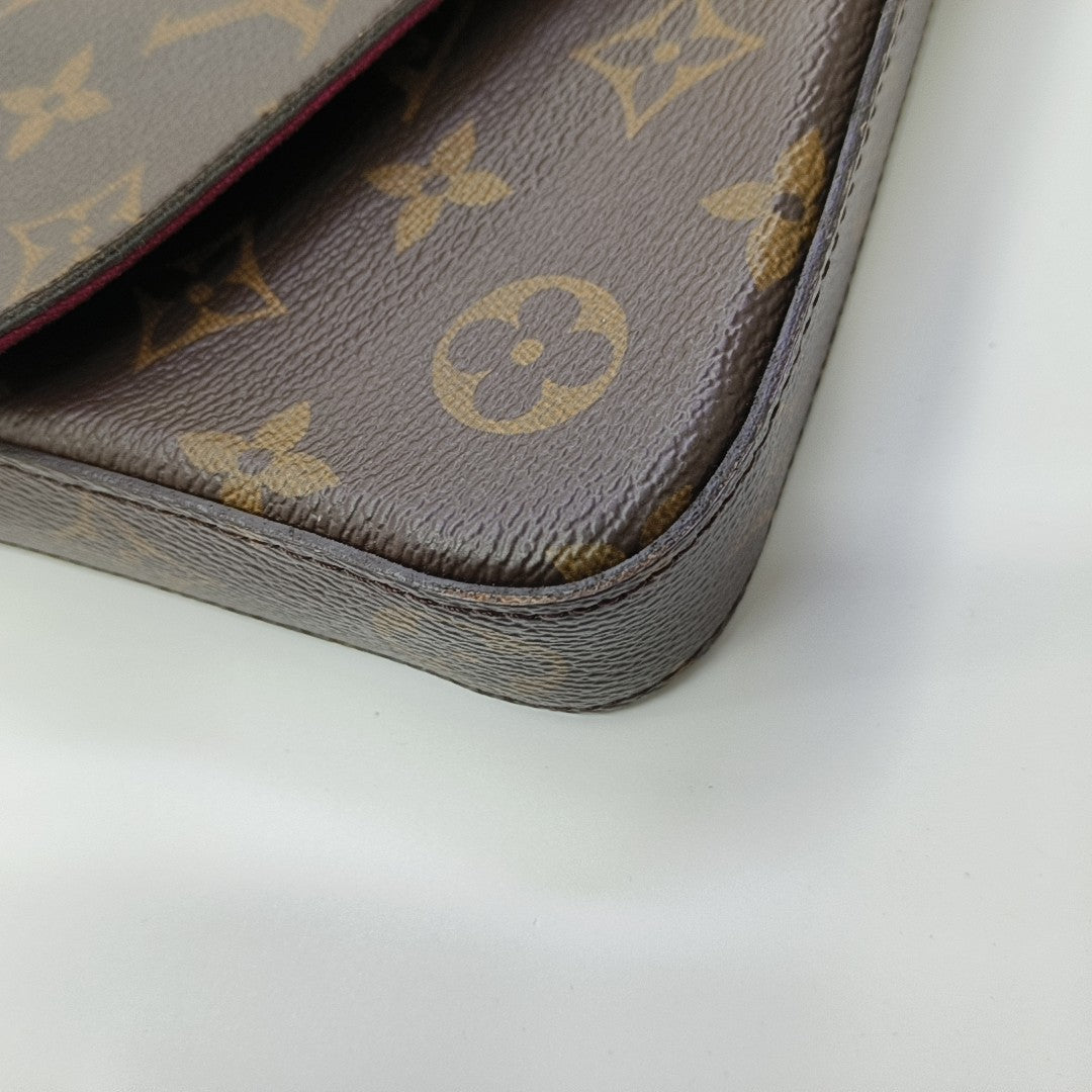 FÉLICIE Monogram Coated Canvas Brown