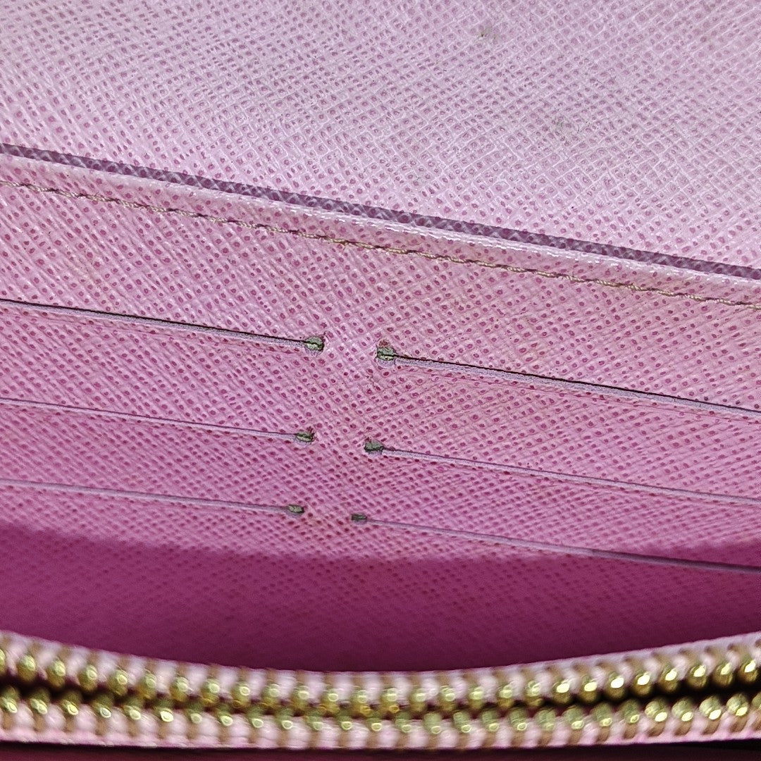 LV × TM PORTE MONNAIE Monogram Coated Canvas White Wallet