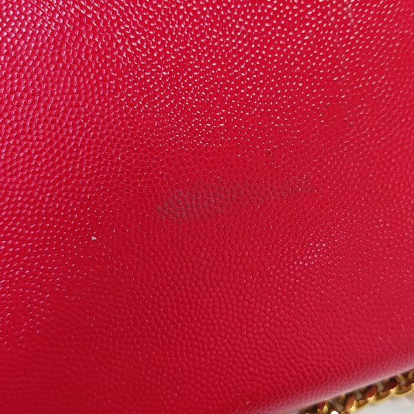 Calfskin Shoulder Bag Red