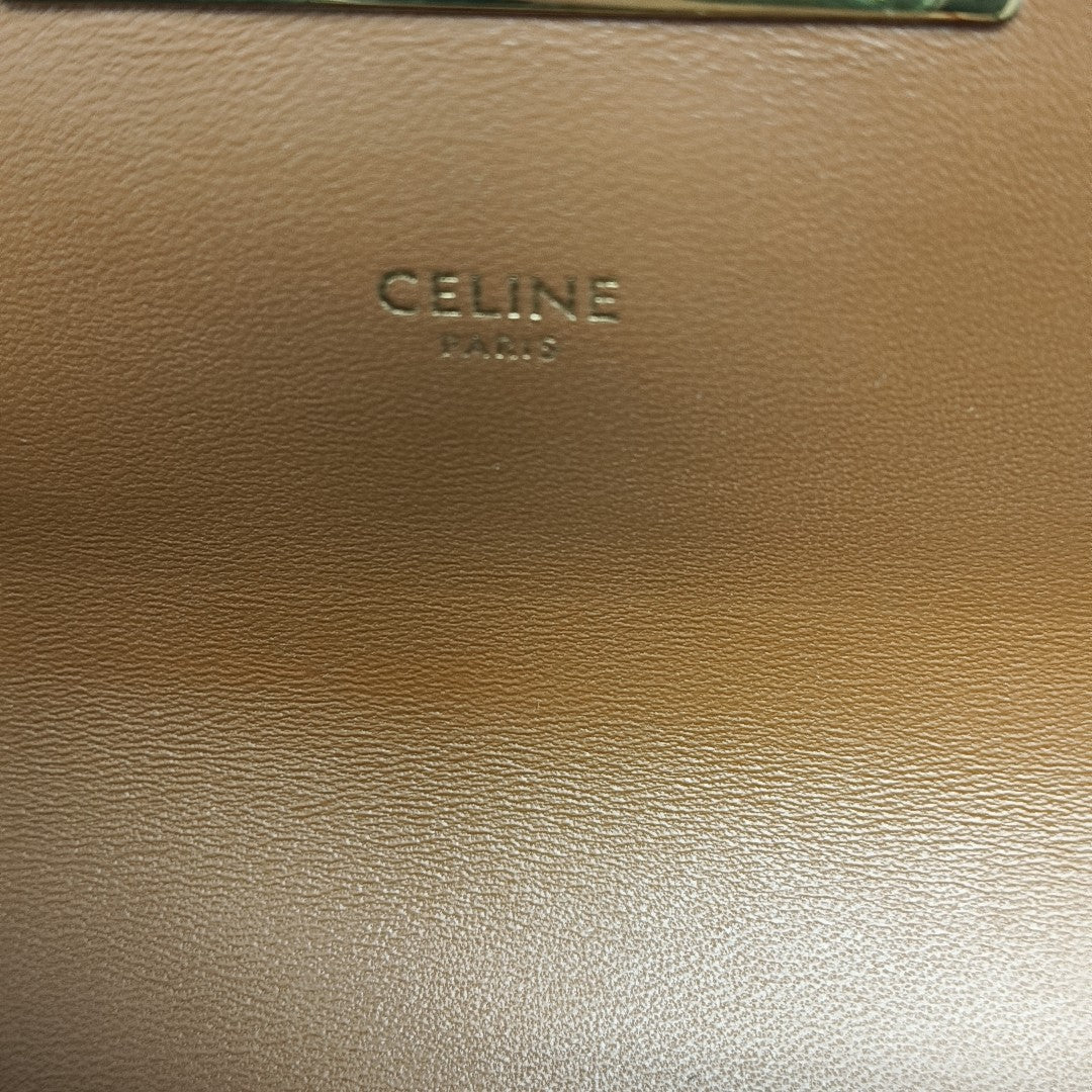 TRIOMPHE Small Coated Canvas Brown